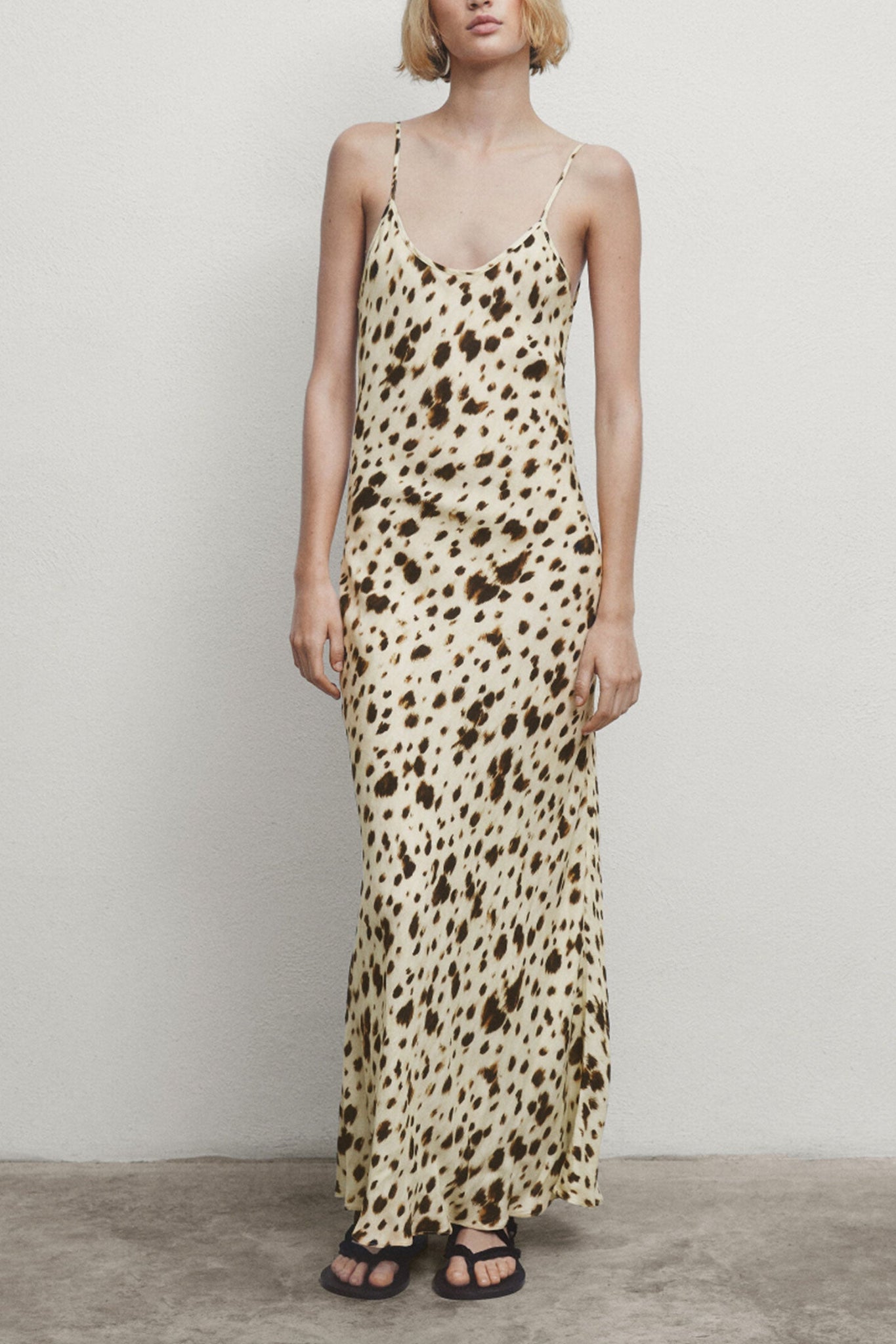 Leopard - Print Slip Dress