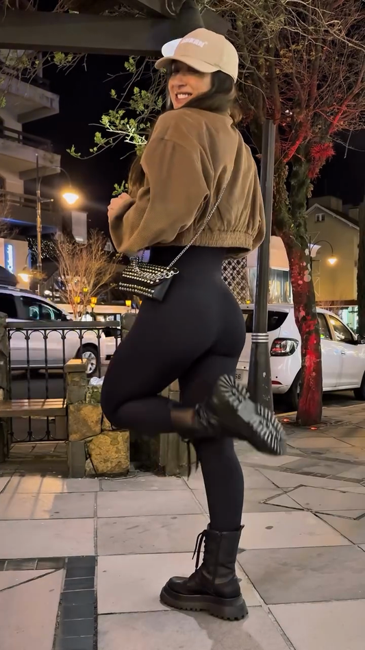 Brown Corduroy Cropped Jacket