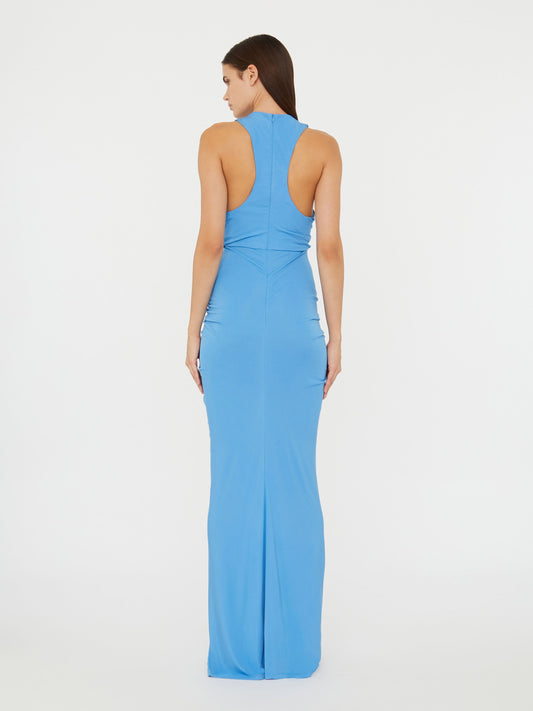Cut - Out Ruched Maxi Dress