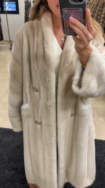 Ivory - Colored Fur Coat