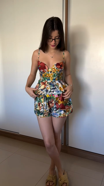 Floral Print Ruffled Set