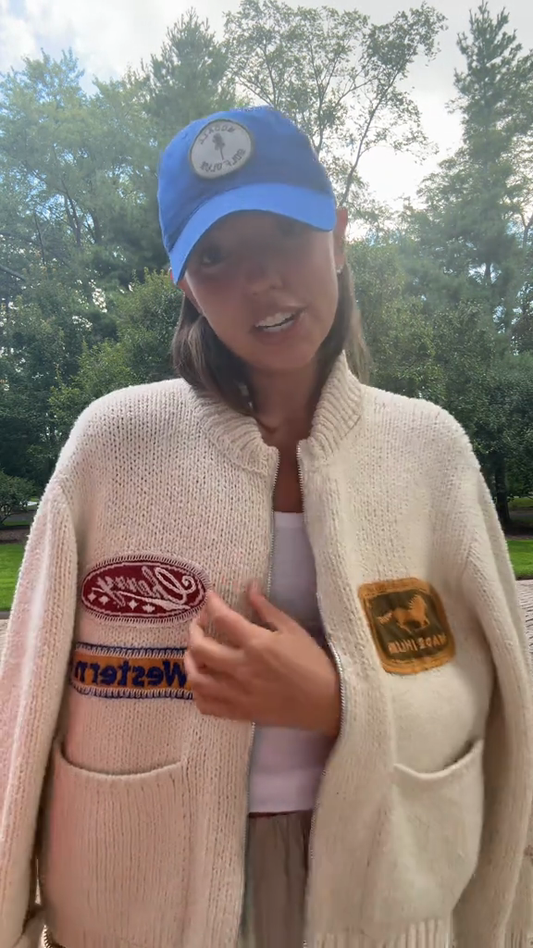 Embroidered Patch  Sweater