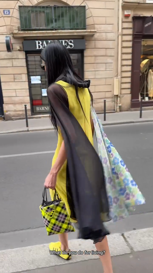 Yellow Sleeveless Midi Dress