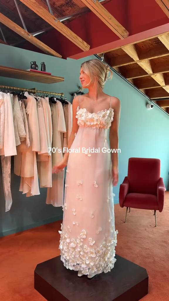 Organza 3D Floral Applique Dress