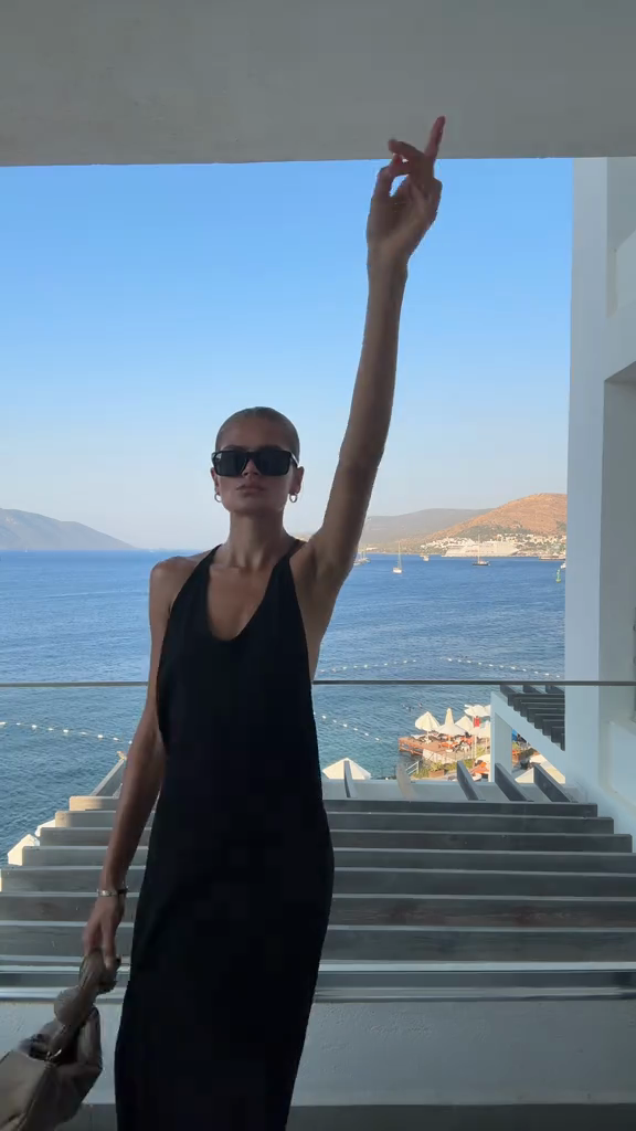 Backless Black Maxi Dress