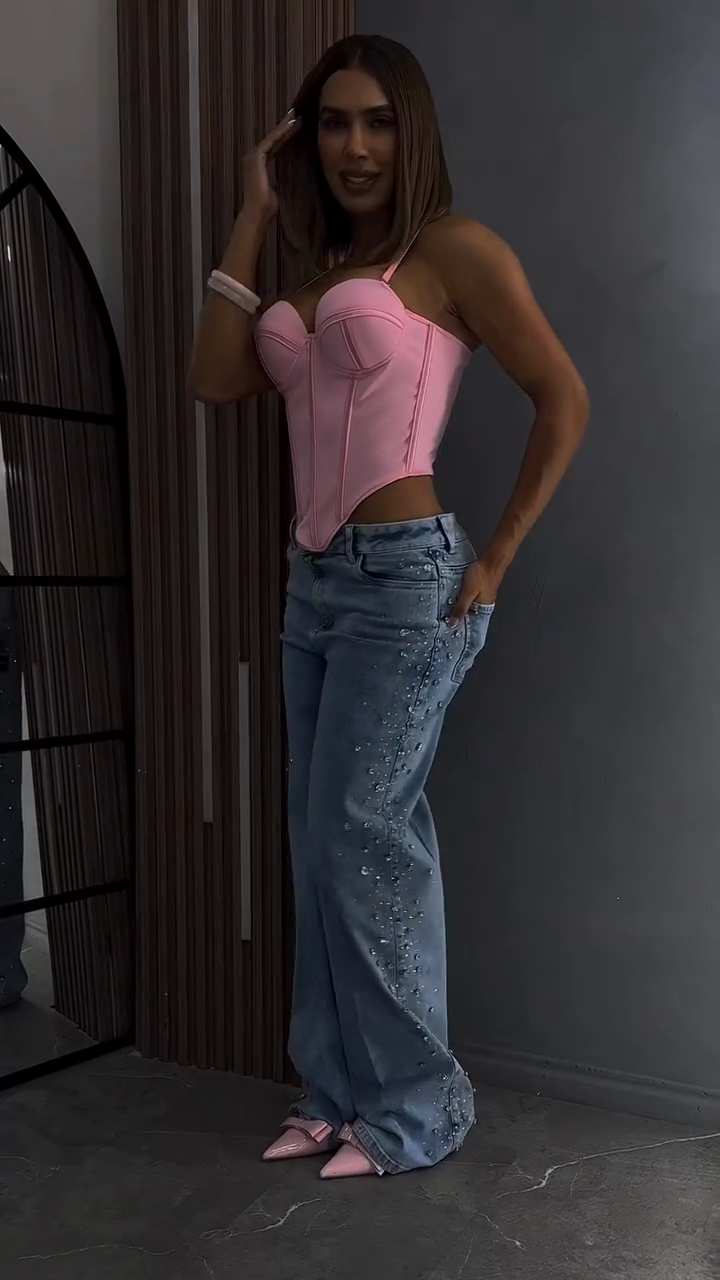 Embellished Flared Jeans