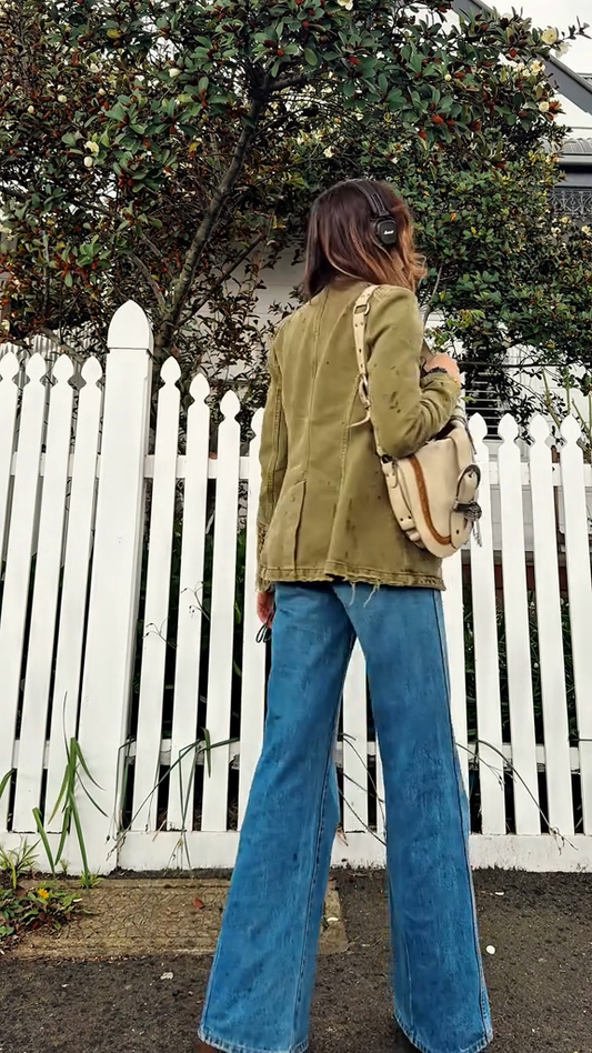 Denim Seamed And Structured Jacket