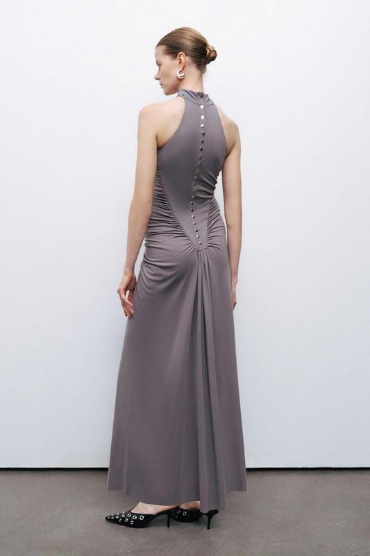 Halter Neck Maxi Dress