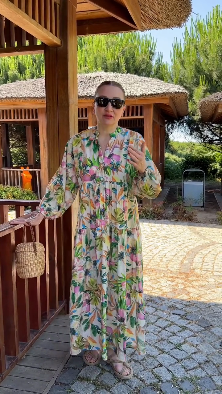 Floral Print Maxi Dress