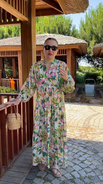 Floral Print Maxi Dress