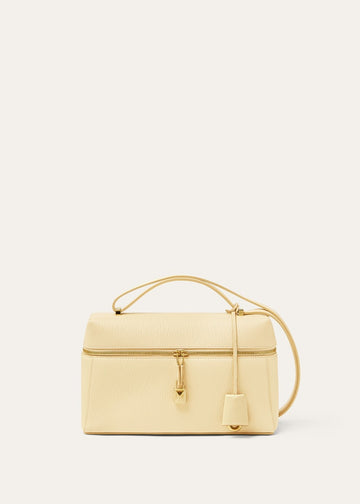 beige structured crossbody bag