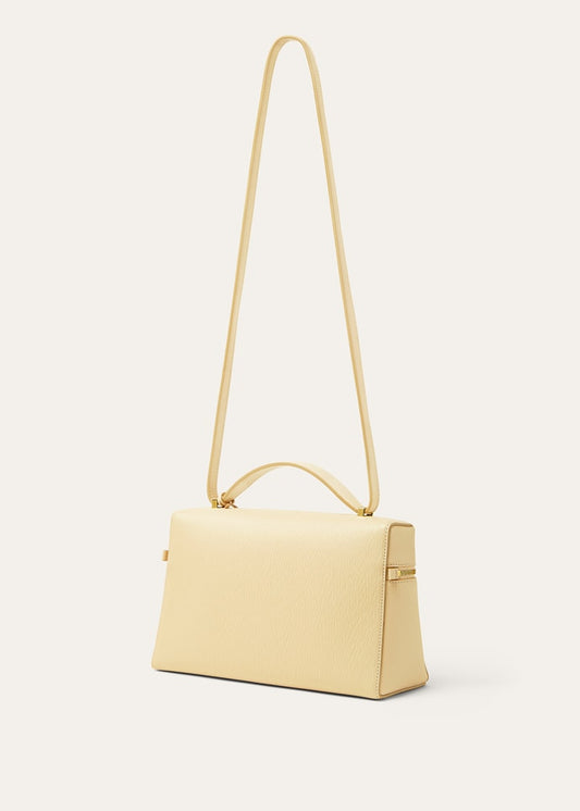beige structured crossbody bag