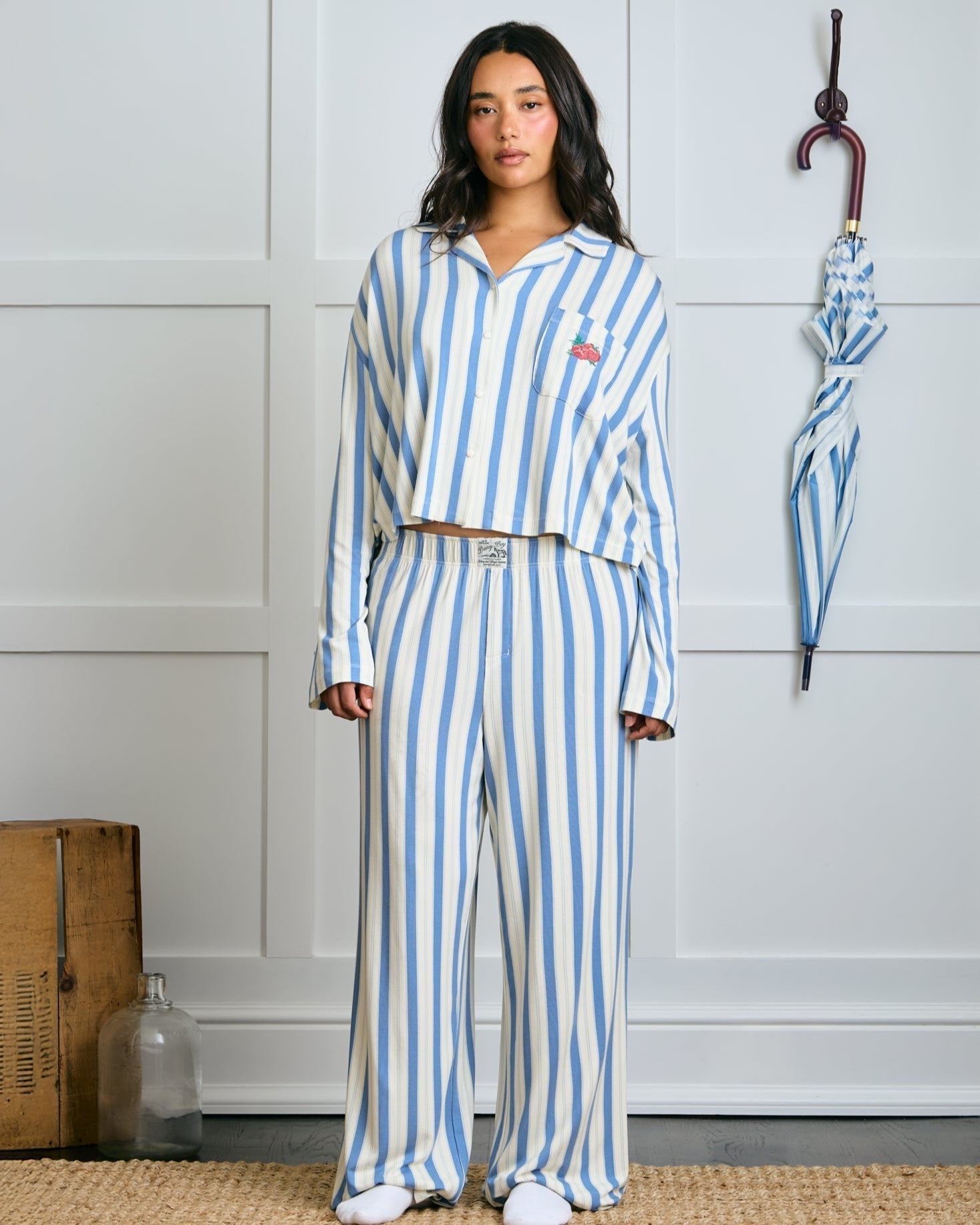 Striped Pajama Set