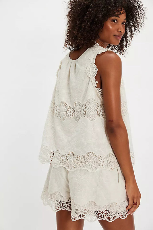 Lace - Detailed Two - Piece Set