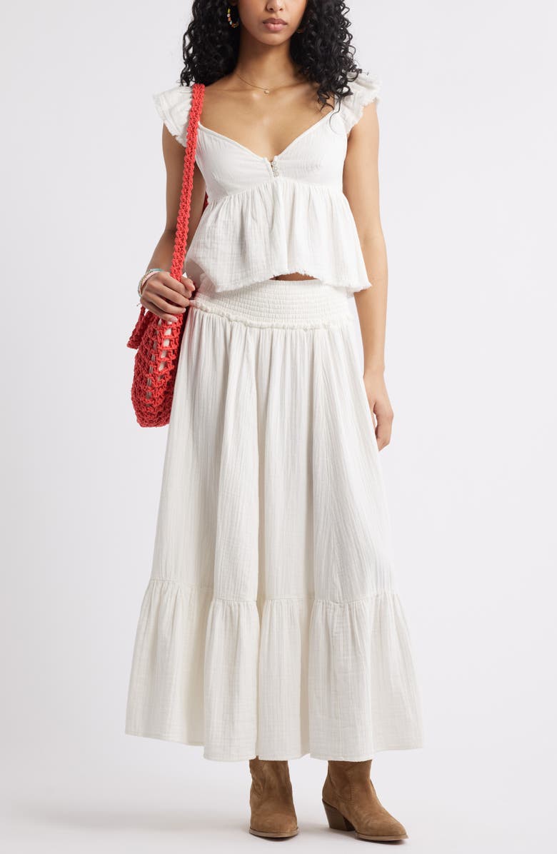 Crop Top and Maxi Skirt Set