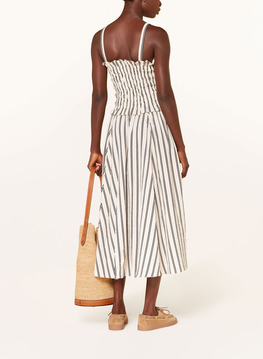 Striped Smocked - Piece Dress