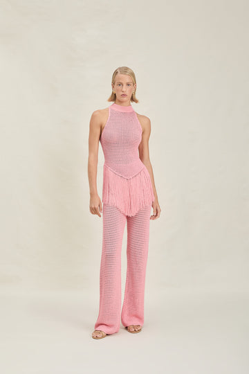 Crochet Fringe Jumpsuit