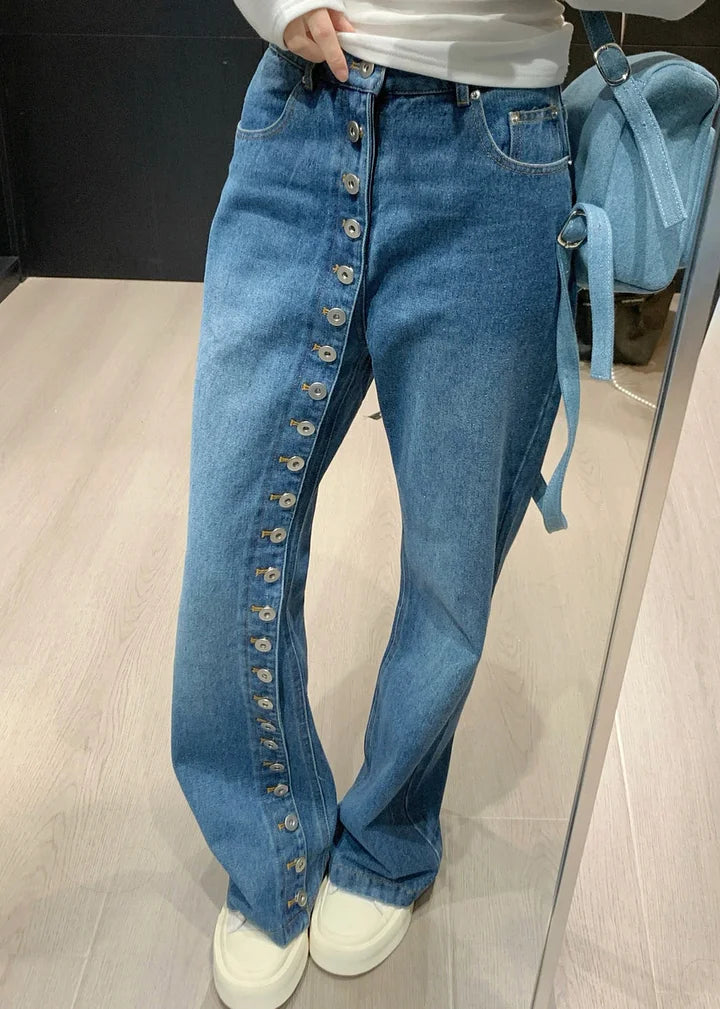 Button - Fly Wide - Leg Jeans