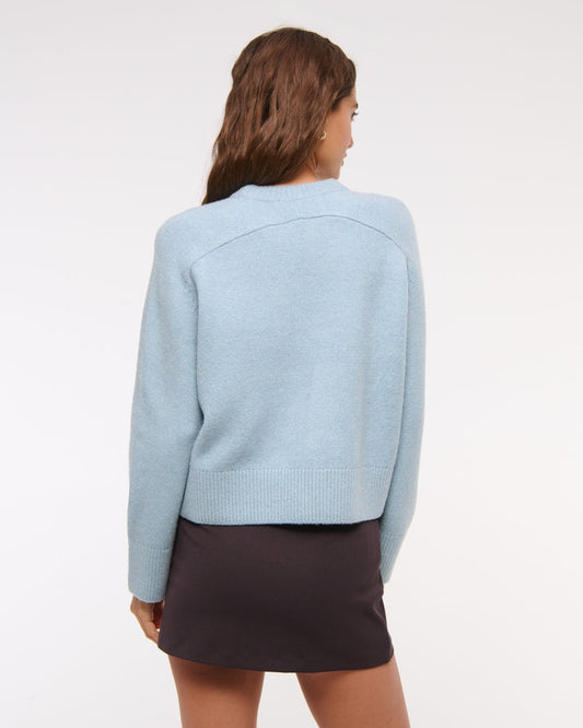 Light Blue Dachshund - Print Knit Sweater