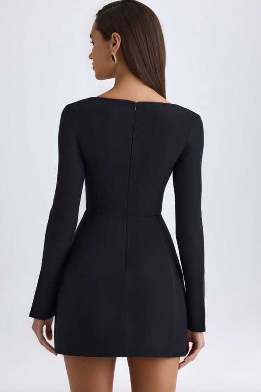 Long - Sleeve Mini Dress