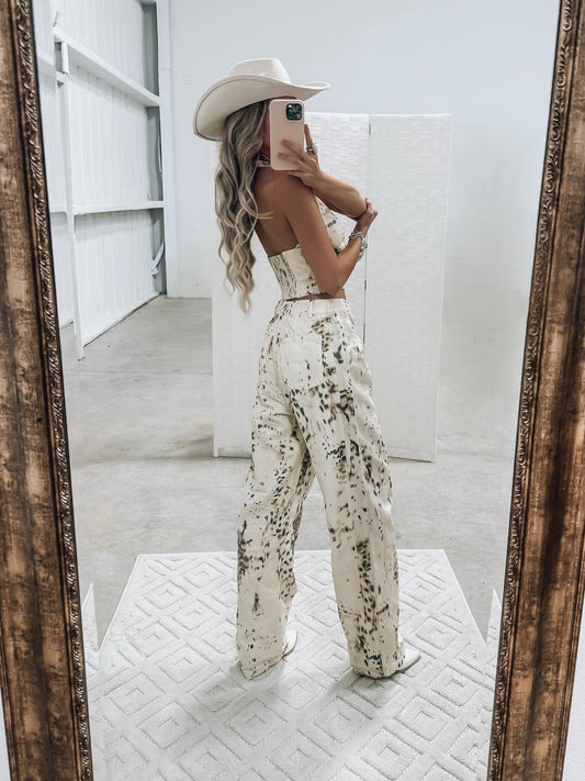 Cow Print Two - Piece Set