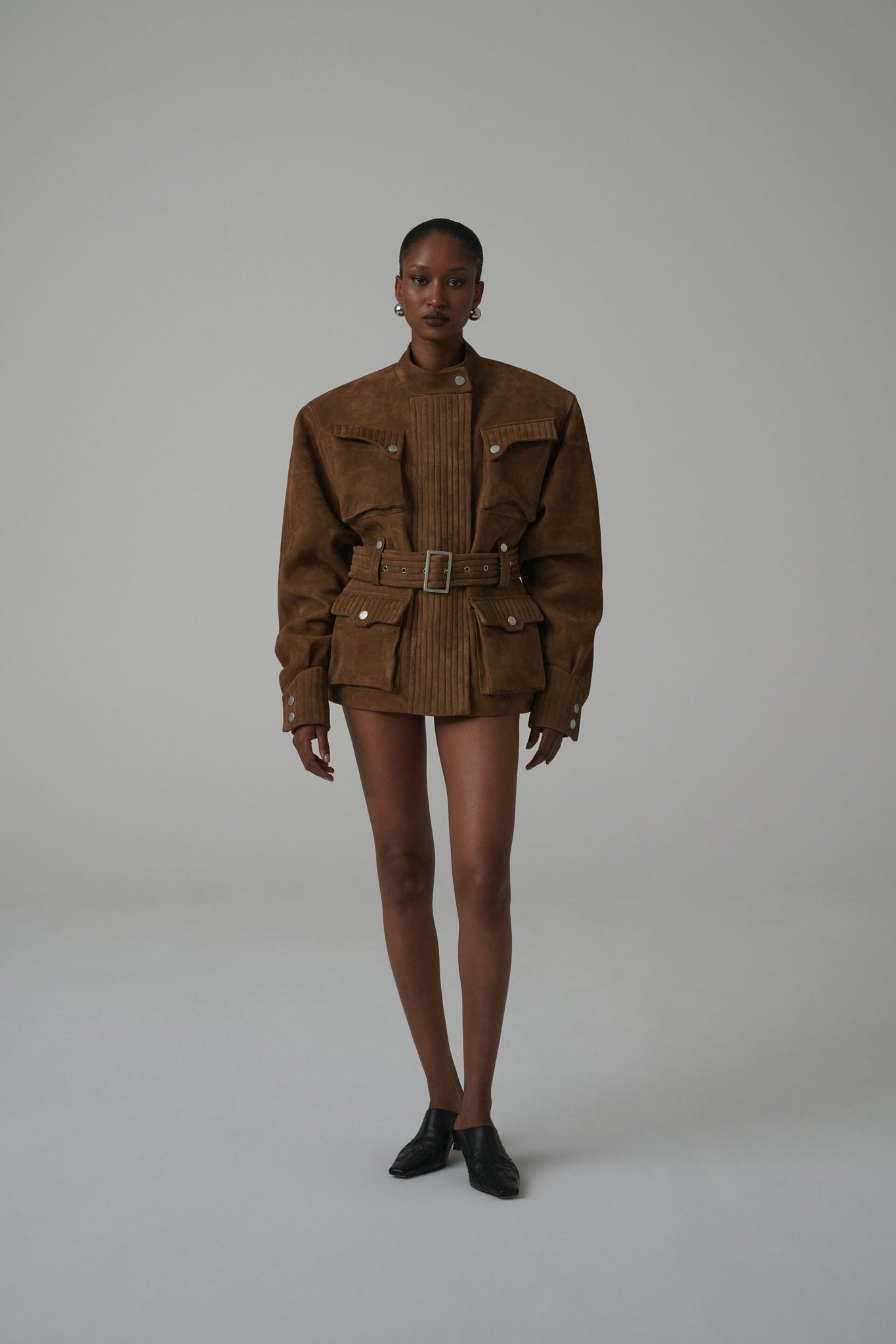 Suede Utility Jacket