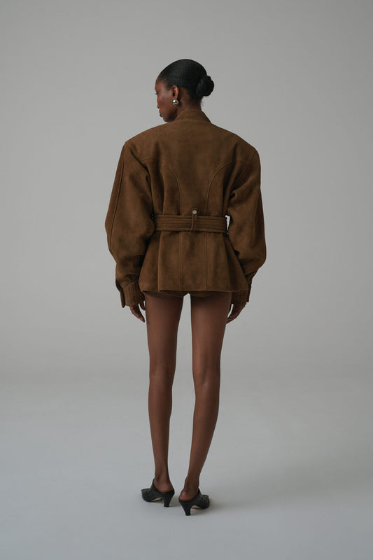 Suede Utility Jacket