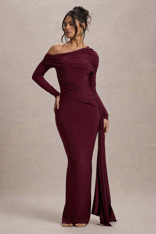 Elegant One Shoulder Maxi Dress