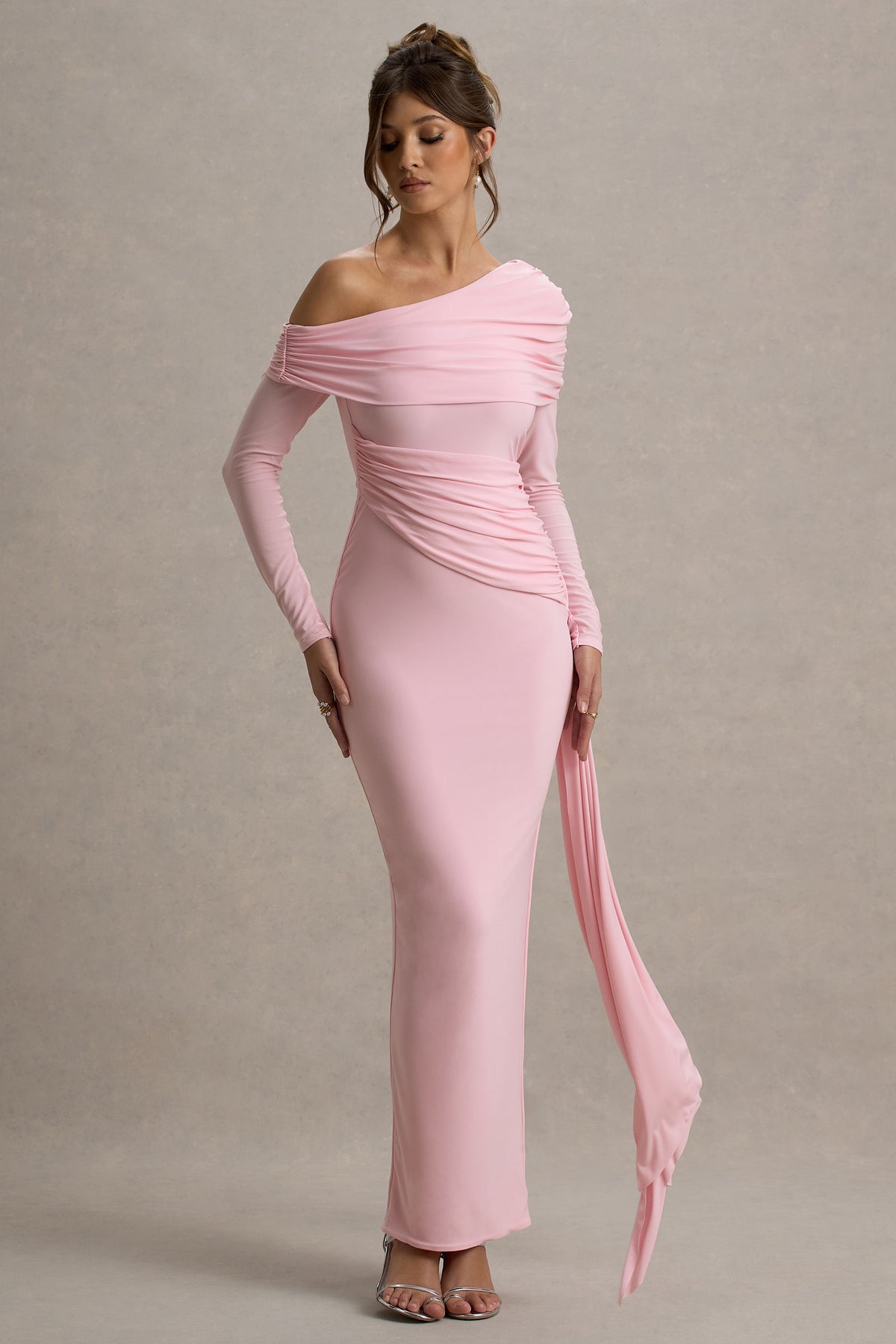Elegant One Shoulder Maxi Dress