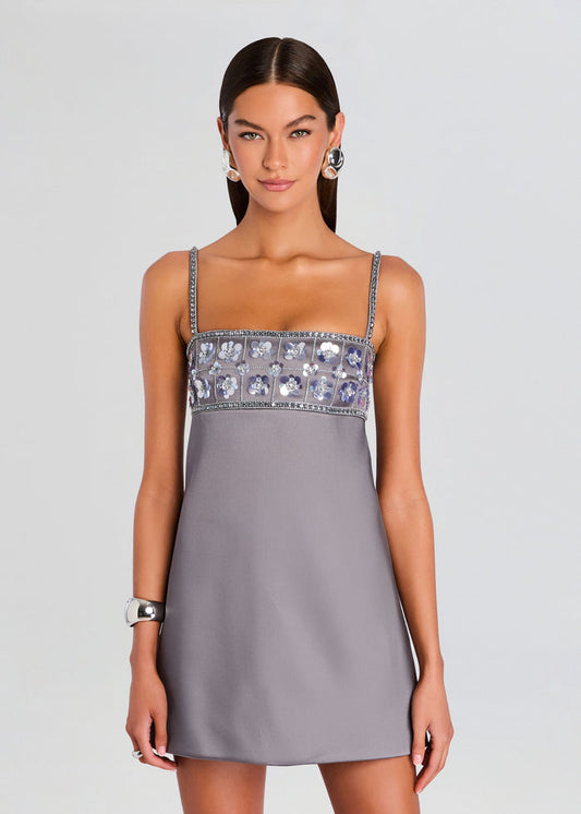 Embellished Mini Dress