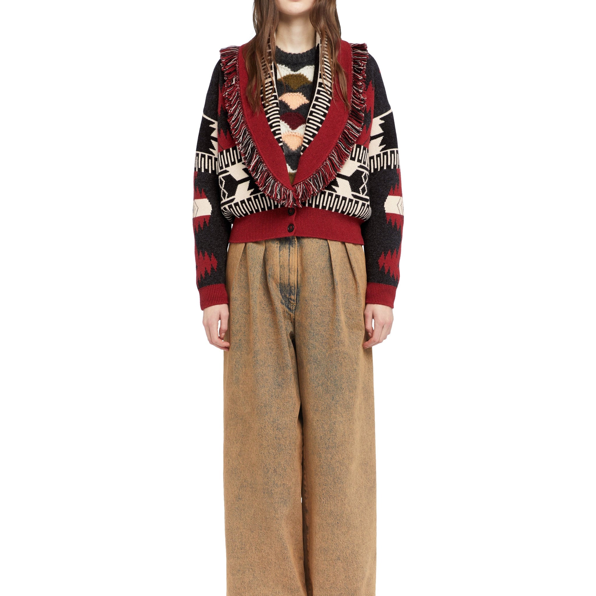 Fringed cardigan
