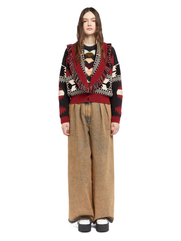 Fringed cardigan