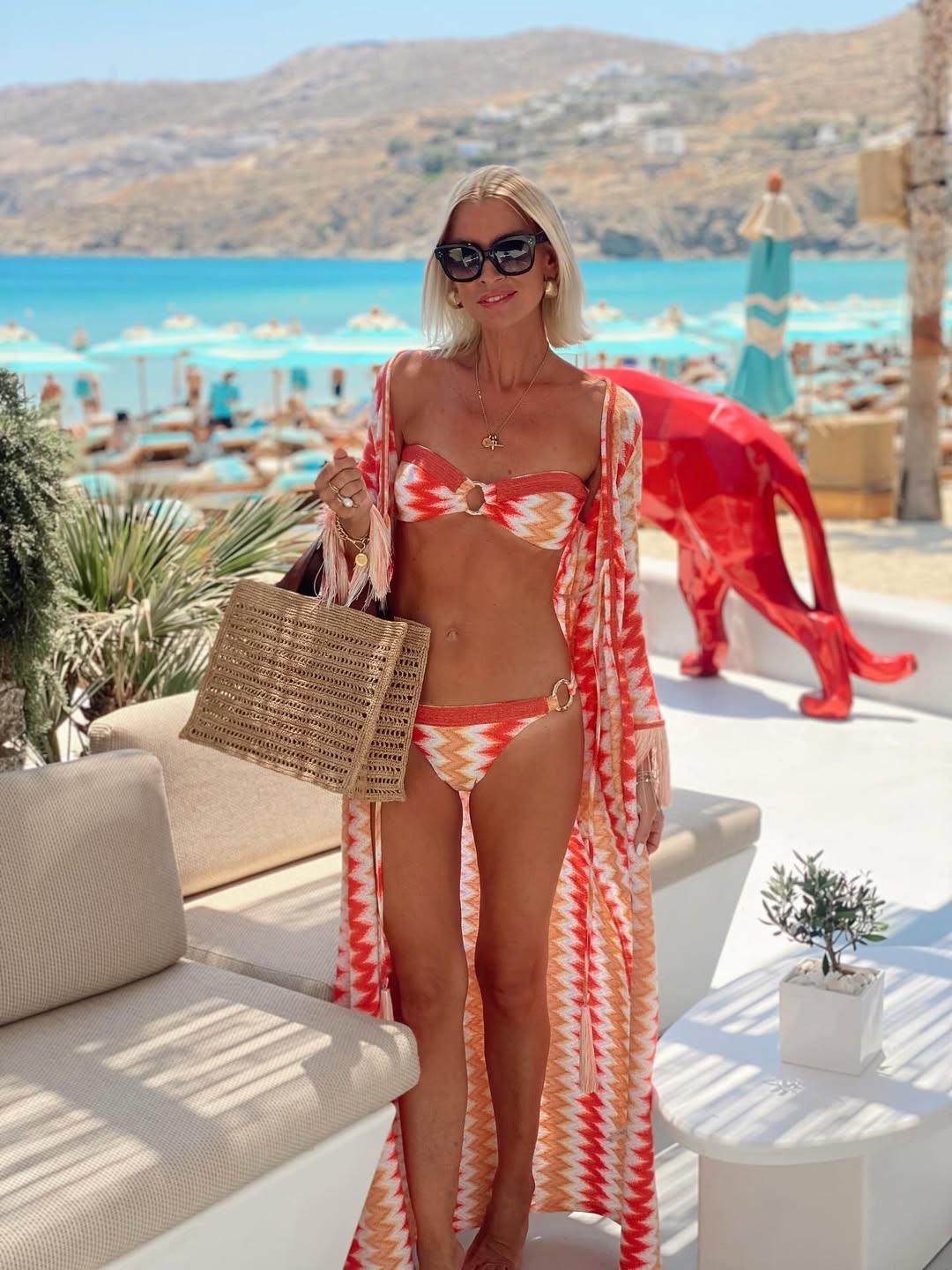 Zigzag - Printed Bikini Set