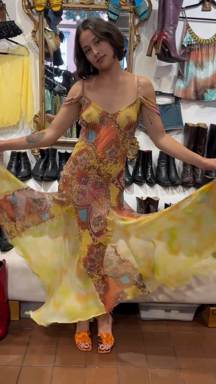 Bohemian Print Maxi Dress