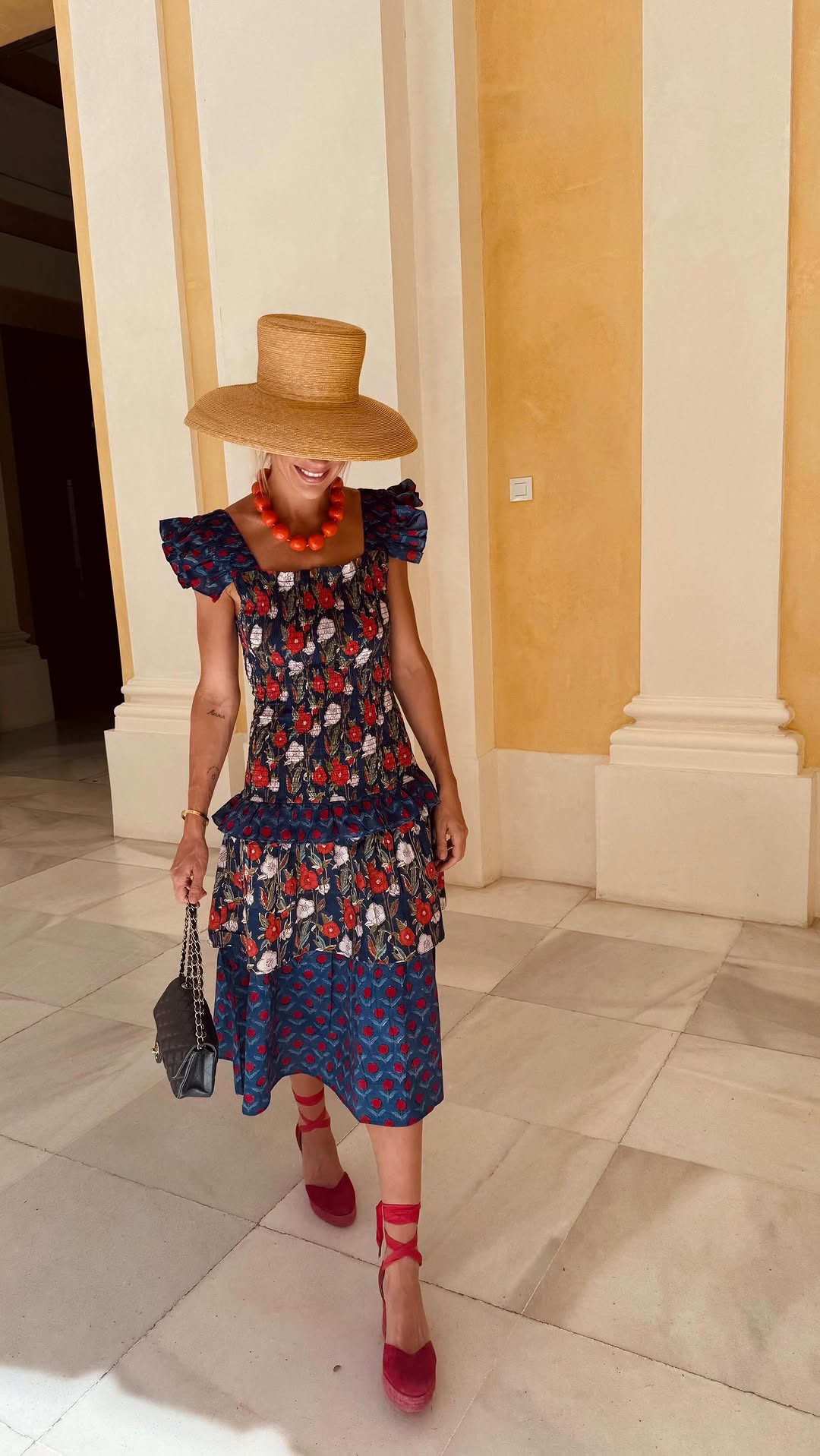 Floral - Print Ruffled Dress