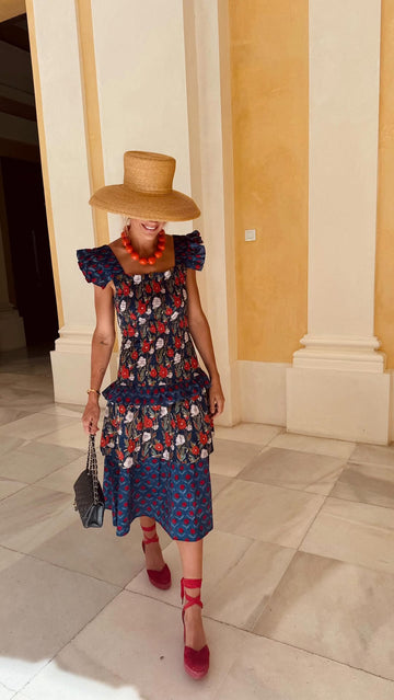 Floral - Print Ruffled Dress