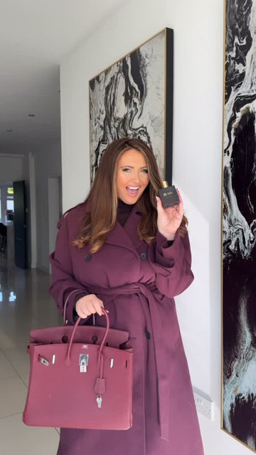 Burgundy Trench Coat