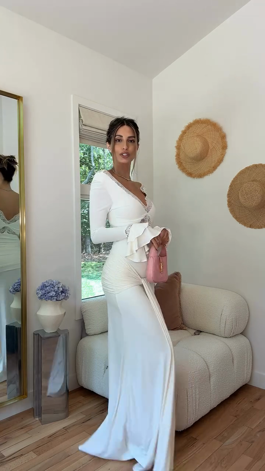White Lace Maxi Dress