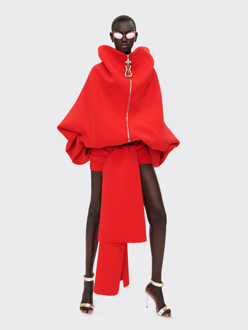 Red Cape and Skirt Set