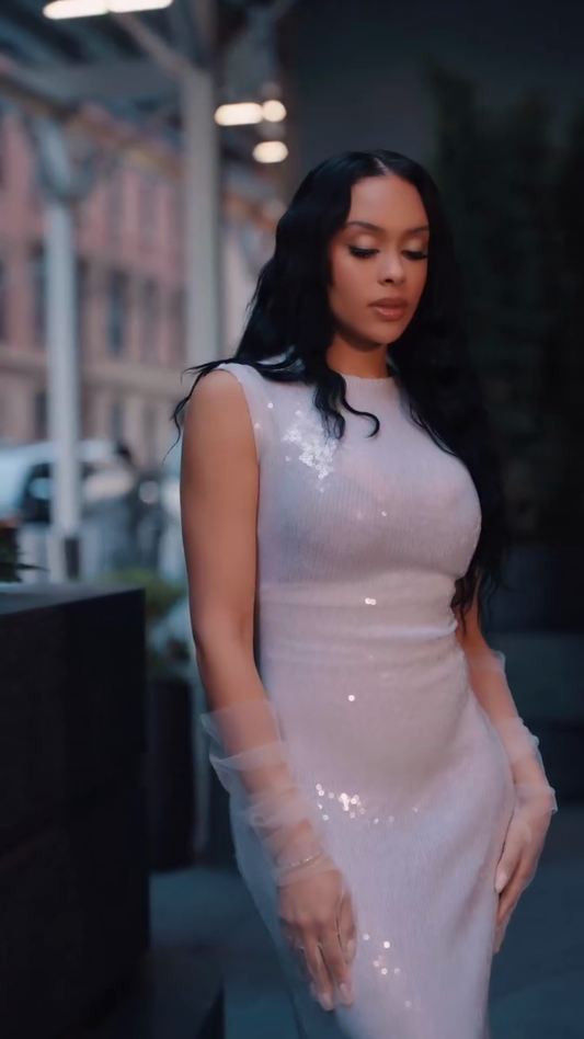 Dazzling Sequined Maxi Dress