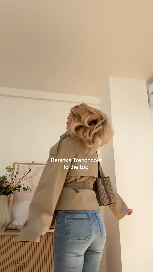 Bershka Beige Trench Coat