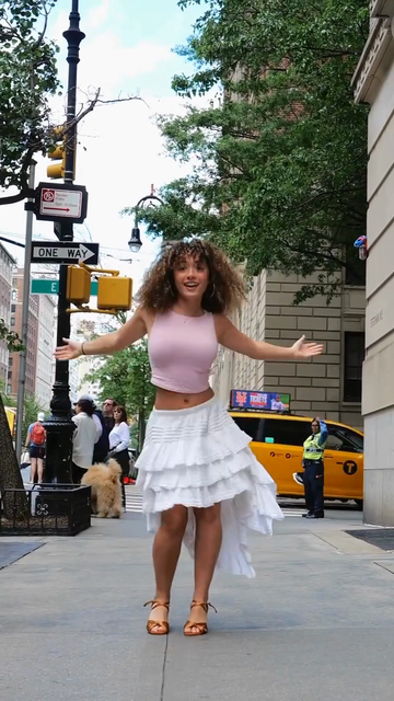 Ruffled High-Low Skirt and Crop Top Set