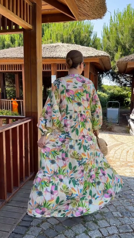 Floral Print Maxi Dress