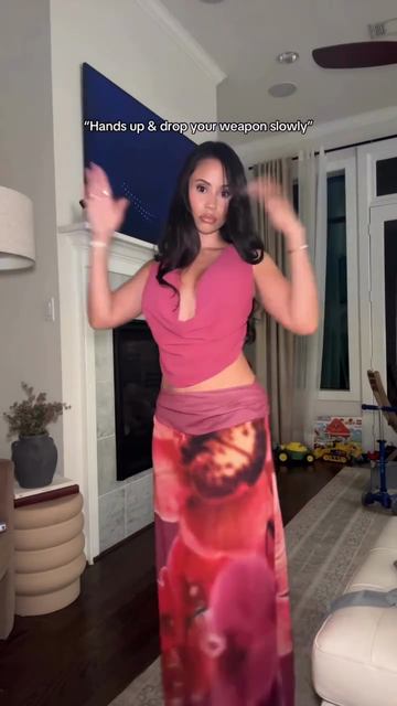 Pink and Floral Maxi Skirt Outfit Set