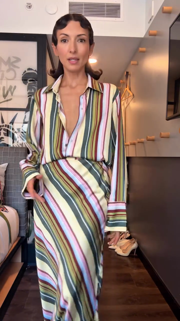 Classic Elegant Striped Suit