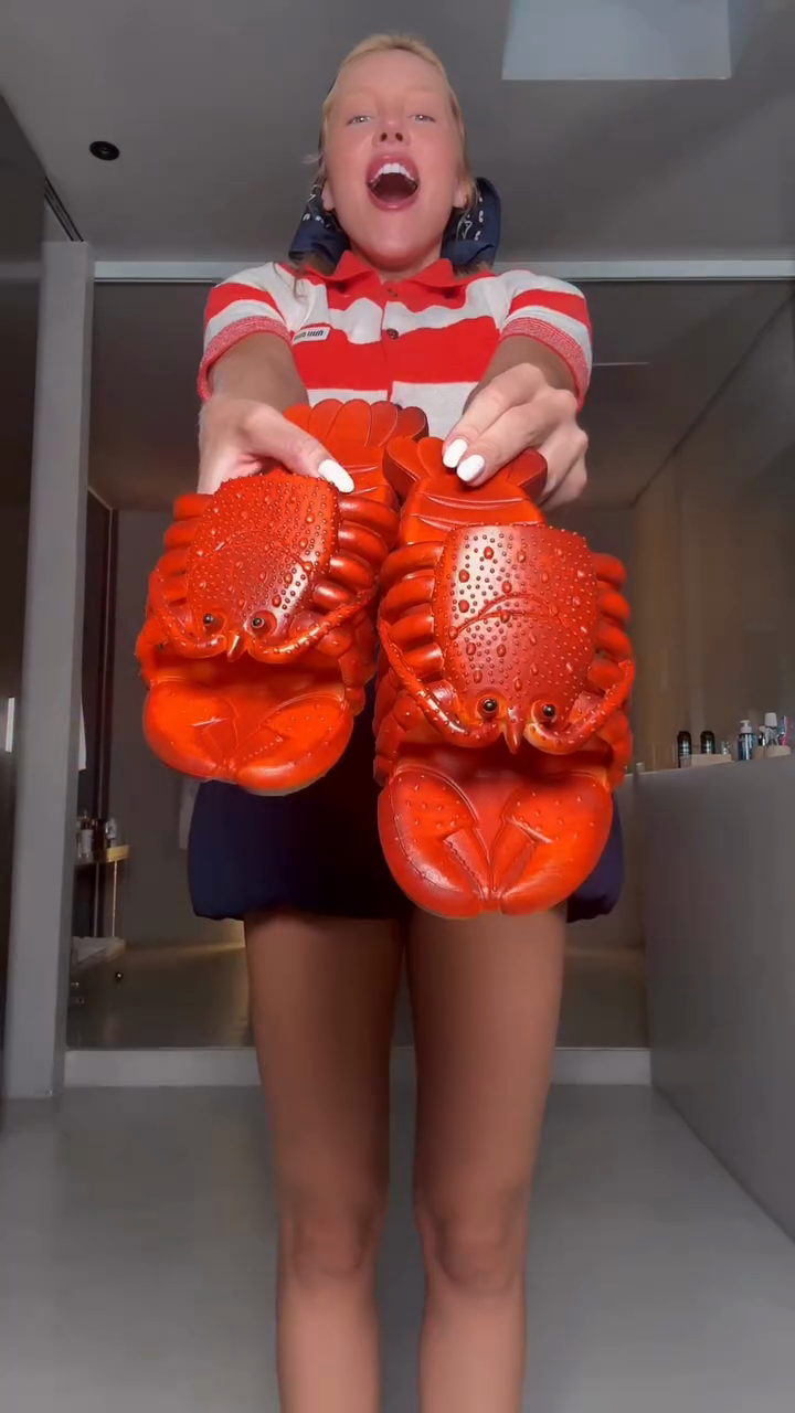 Lobster - Shaped Slippers