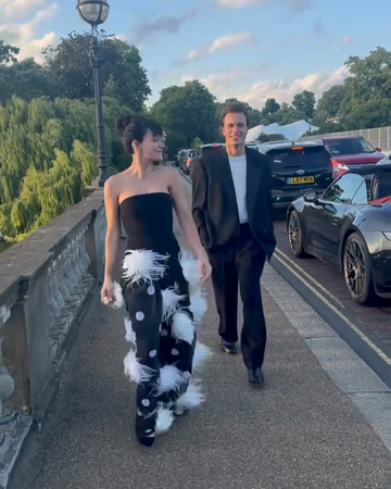 Feather - Embellished Polka Dot Midi Dress