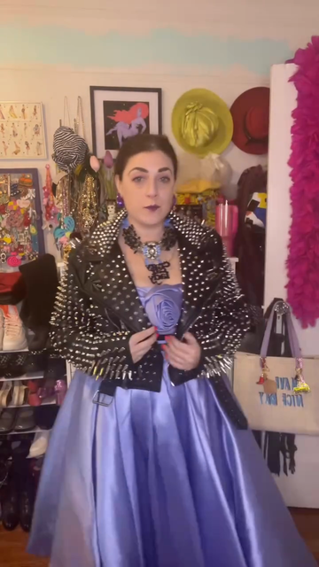 Edgy studded black leather jacket