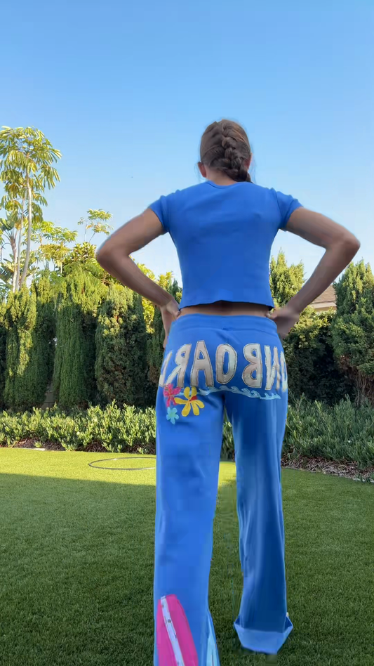 Blue Graphic - Print Co - ord Set