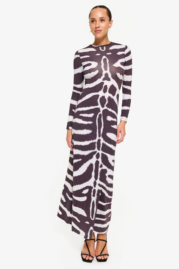 Zebra - Print Maxi Dress